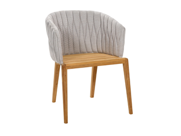 CALYPSO - Garden chair with armrests with removable cover by Royal Botania - view 2